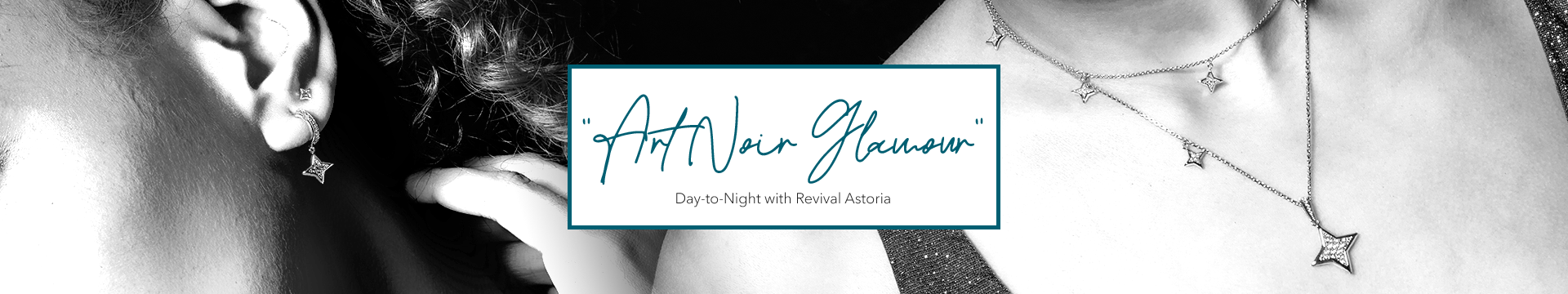 Art Noir Glamour | Day-to-Night Style Edit | Rhodium Plated Sterling Silver by Kit Heath