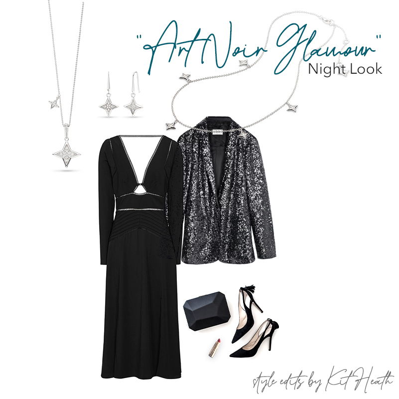 Art Noir Glamour | Astoria Night Look | style edits by Kit Heath