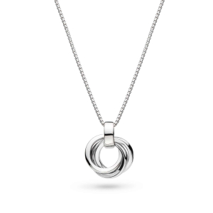 Product image of Bevel Trilogy Petite Necklace by British sterling silver jewellery designer Kit Heath