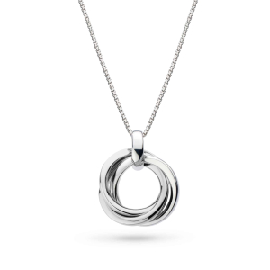 Product image of Bevel Trilogy Necklace by British sterling silver jewellery designer Kit Heath