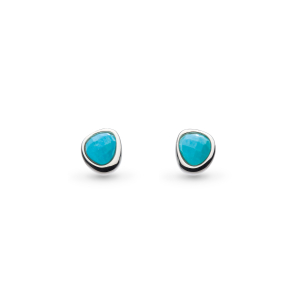 Pebble Stone Mini Turquoise Stud Earrings
