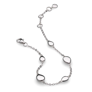 Product image of Pebble Station Bracelet by British sterling silver jewellery designer Kit Heath