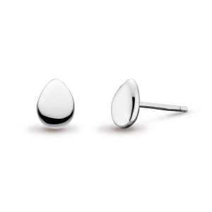 Sterling Silver Coast Pebble Small Stud Earrings by Kit Heath