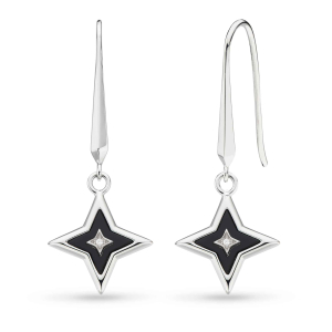 Céleste Astoria Glitz Onyx Star Drop Earrings