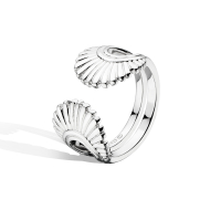 Rhodium Plated Sterling Silver Essence Radiance Open Ring By Kit Heath 