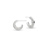 Bevel Cirque Pavé Hoop Earrings product image – The Bevel collection 