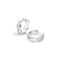 Coast Pebble Glisten Pavé Hinged Hoop Earringsproduct image — The Coast collection 