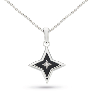 Empire Astoria Glitz Onyx & CZ Star Necklace by Kit Heath