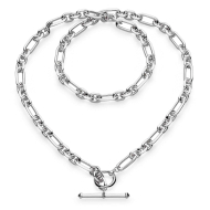 Revival Figaro Chain Link T-bar Necklace
