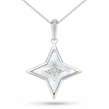 Céleste Astoria Glitz Mother of Pearl Star Necklace