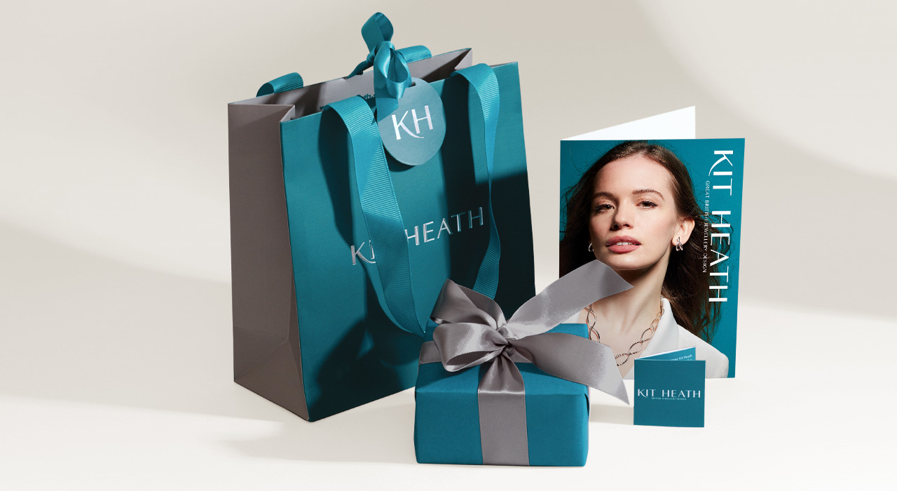 Every piece of Kit Heath jewellery comes with a gift presentation box and optional bag. An additional luxury gift wrap service is available.